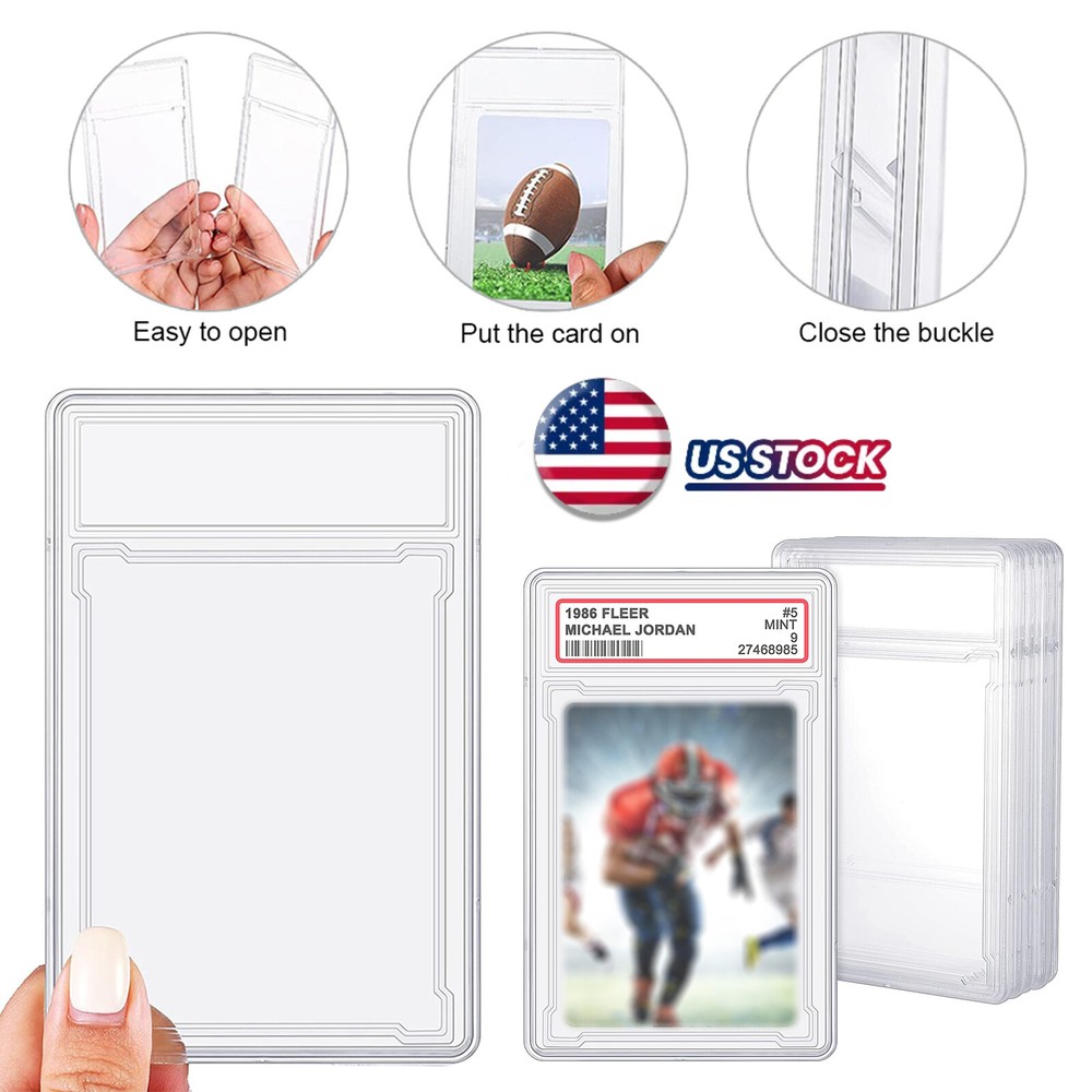 Clear Empty PSA Grading Card Slab For Standard Size Trading Card Protectors Case