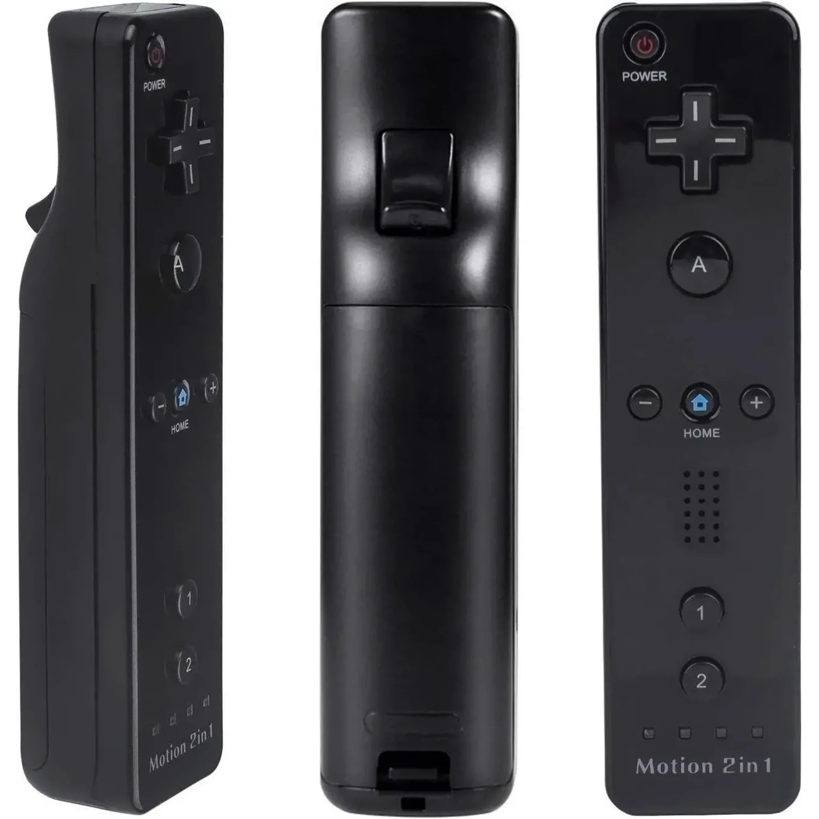 2Pack Built-in Motion Plus Wii Remote & Nunchuck Controller for Wii U Console