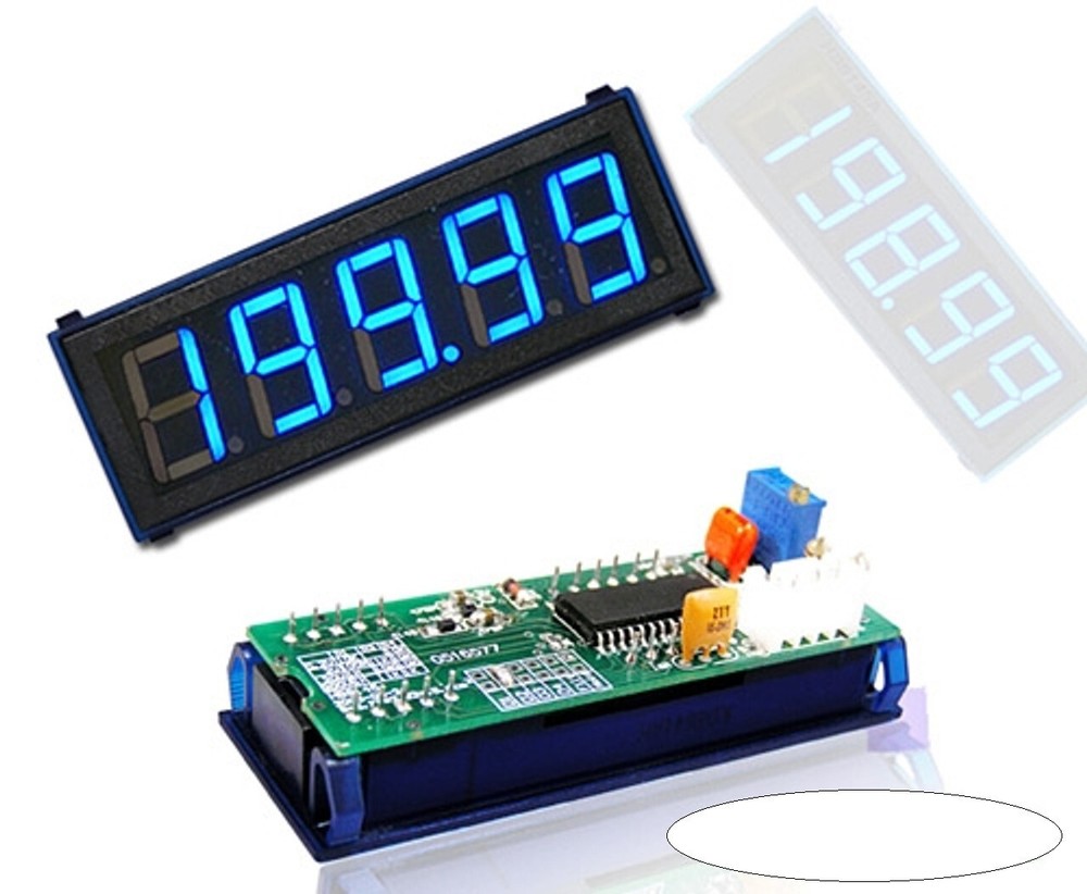 4-1/2 Digital Blue LED 200A Current Meter