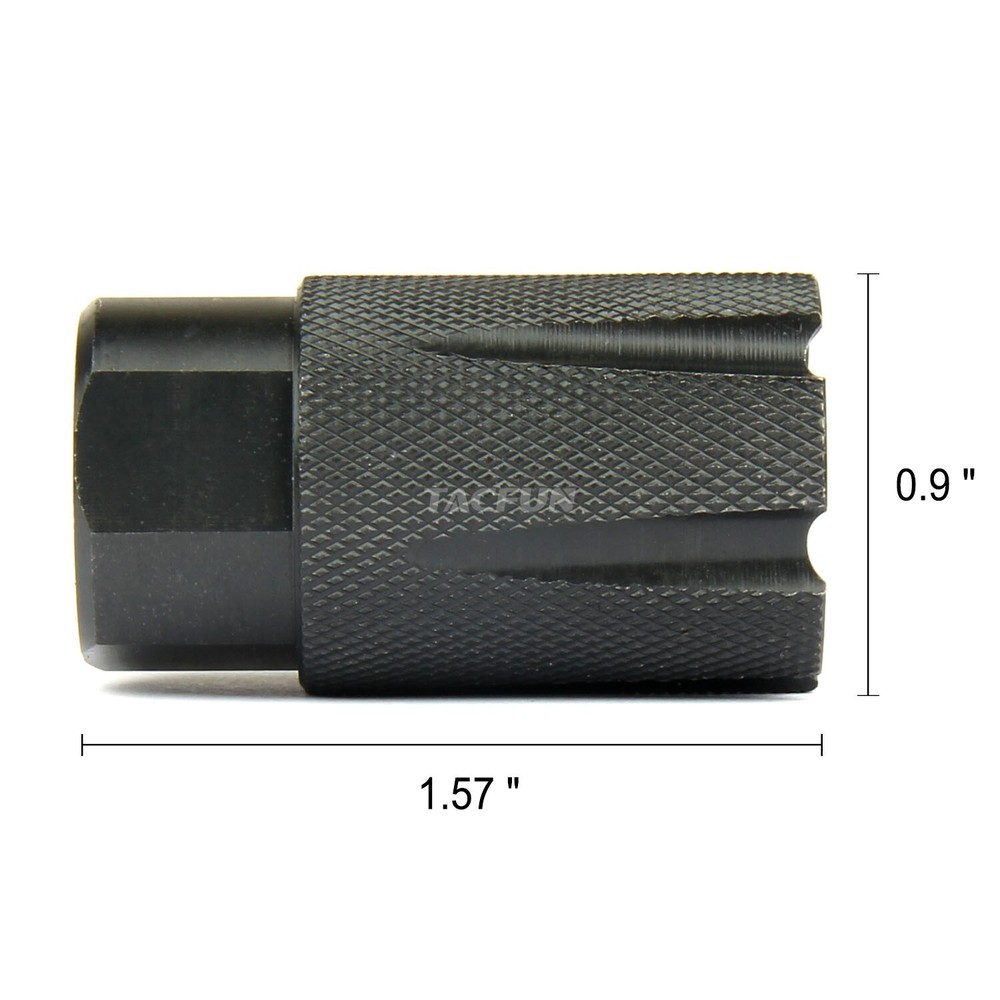 NEW! Compact Low Concussion 1/2x28 Muzzle Brake Compensator 9MM