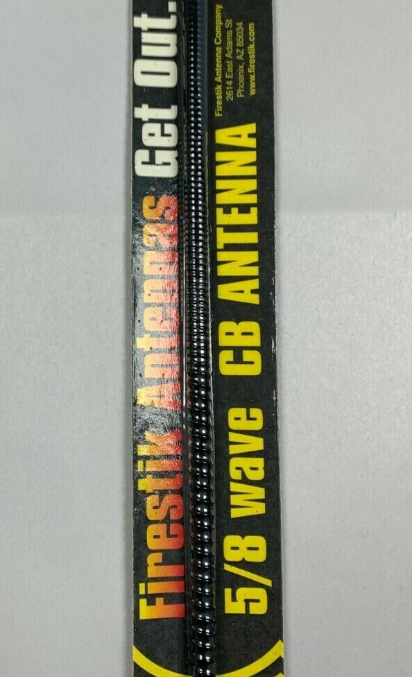 Firestik II FS4 Black 4 ft. Fiberglass CB Radio Antenna w/ tuneable tip 4 foot