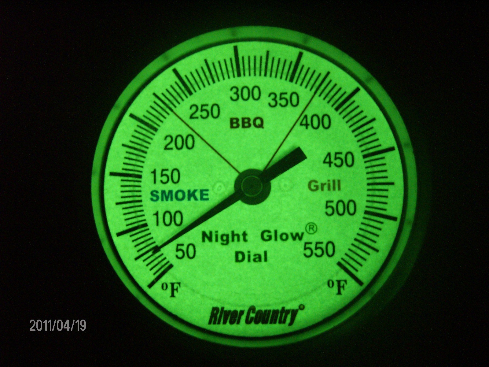 3" RC GLOW IN THE DARK BBQ CHARCOAL GAS ELECTRIC GRILL SMOKER PIT THERMOMETER