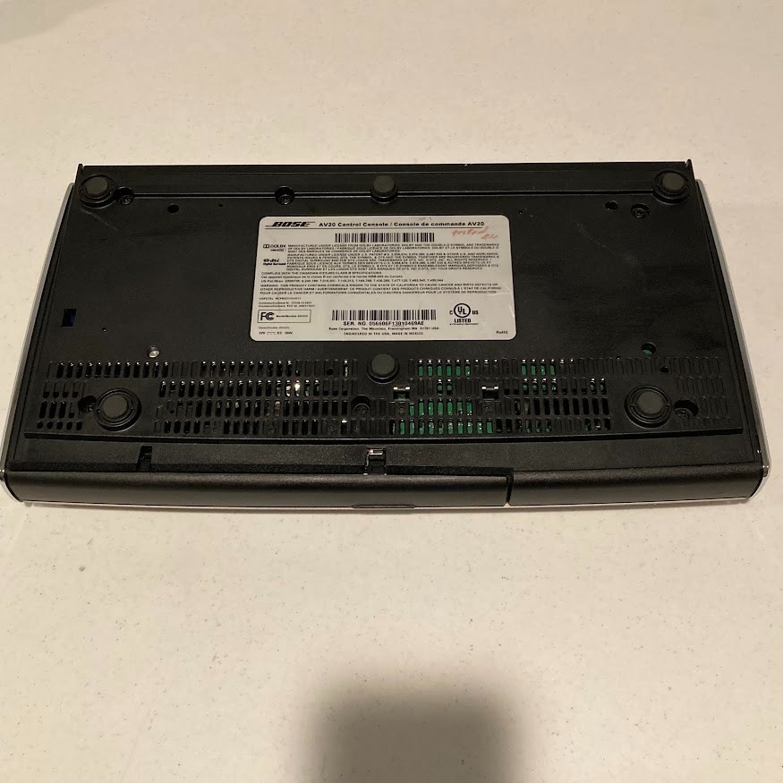 BOSE AV20 CONTROL CONSOLE No Power Supply No Remote UNTESTED No Returns