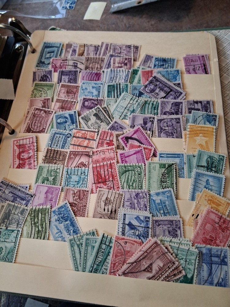 5000 + Stamps Post Marked 1 To 13 Cent