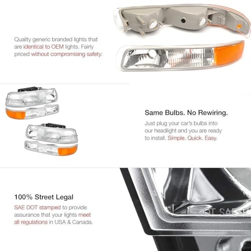 Factory Style Headlights Tail Lights Assembly Headlights Tail Lights Combo