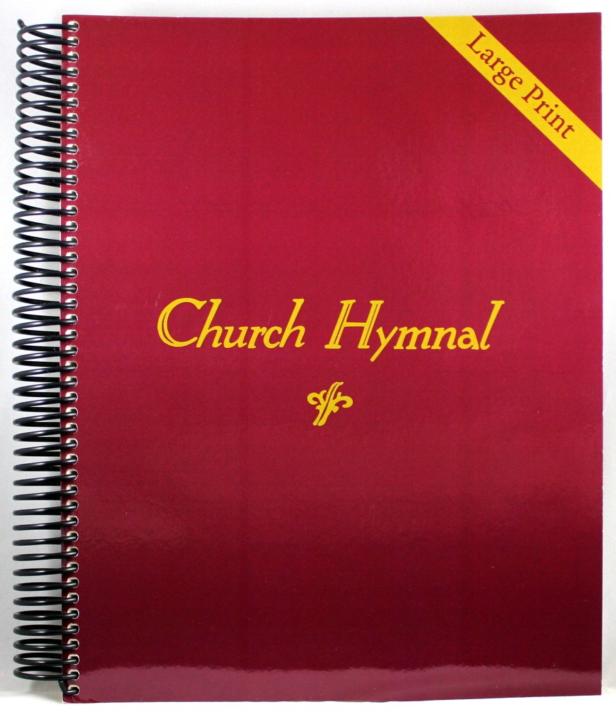 Church Hymnal LARGE PRINT Brand NEW Spiral Bound 410 Hymns Shape Note Format