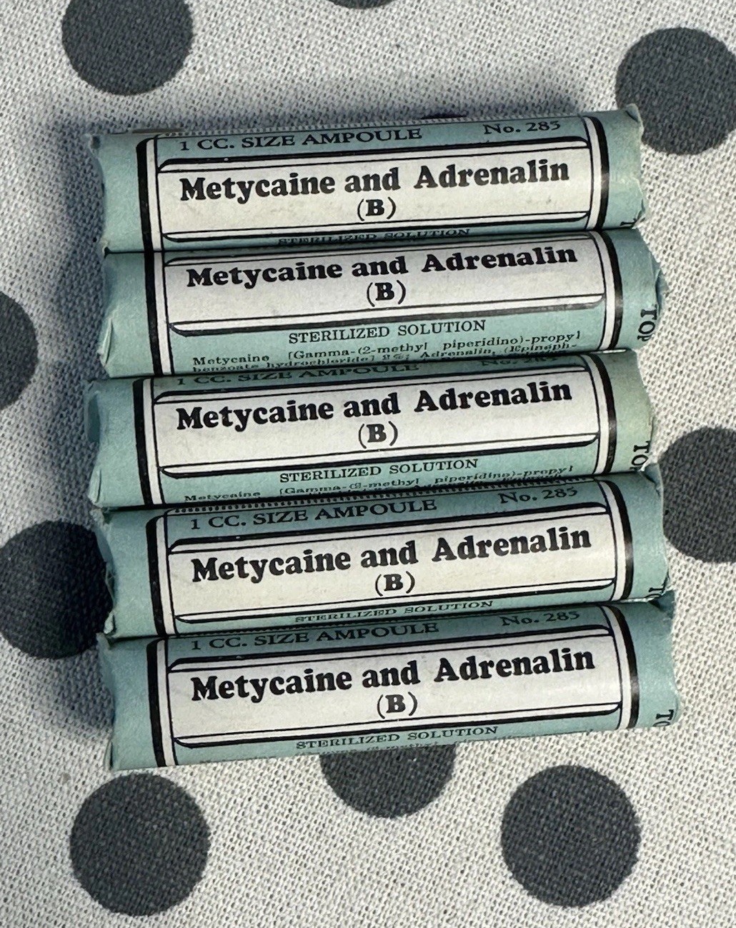 Lot of 12 Vintage Apothecary Ampoules Glass W/ Box Medicinal Collectibles Rare