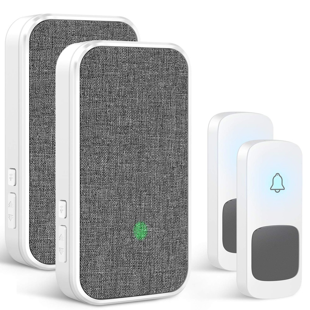 Wireless Doorbell, Remote Door Bell Ringer Wireless Long Range 1300FT with Fa...