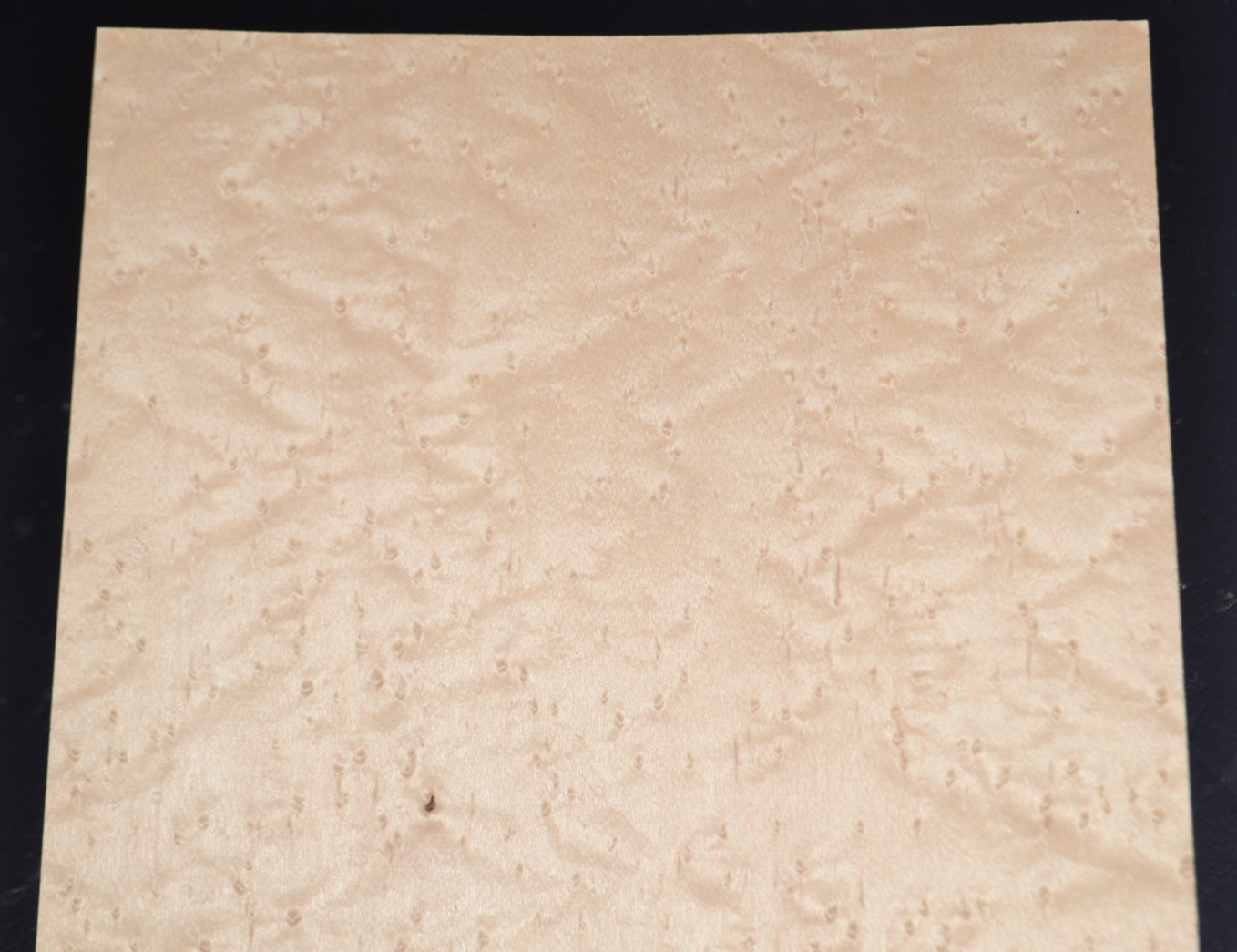 Birdseye Maple Raw Wood Veneer Sheet 10.5 x 36 inches 1/42nd thick       8630-41