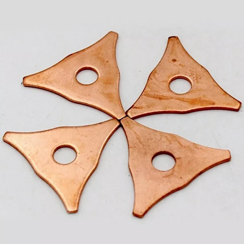 50PCS /Set Triangle Dent Pulling Ring Washer Spot Welder Soldering Panel Puller