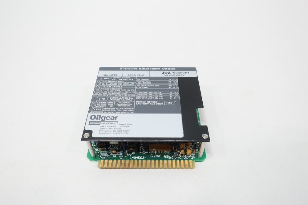 Oil Gear L-404563-802 Servo Amplifier Module