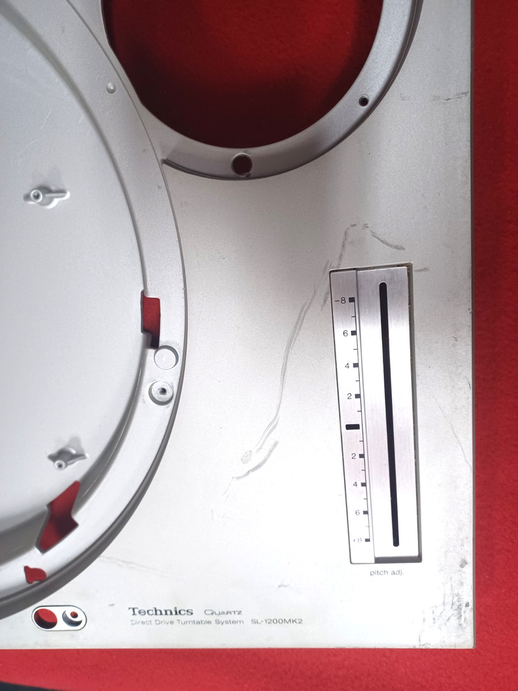 Genuine Technics SL-1200MK2 Silver Top Plinth Cabinet Chassis Case Shell ONLY