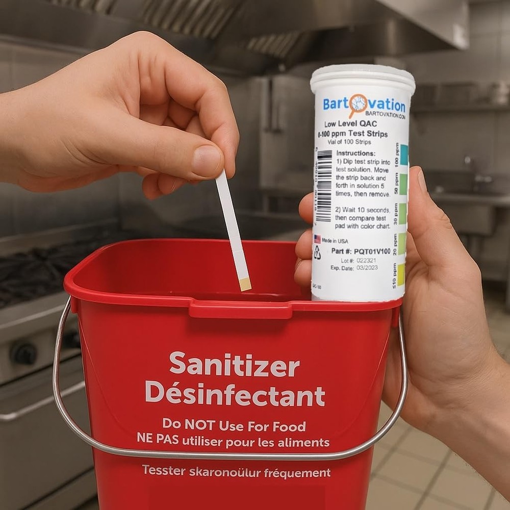 High Range QAC Test Strips for Drinking and Industrial Water Quality Testing
