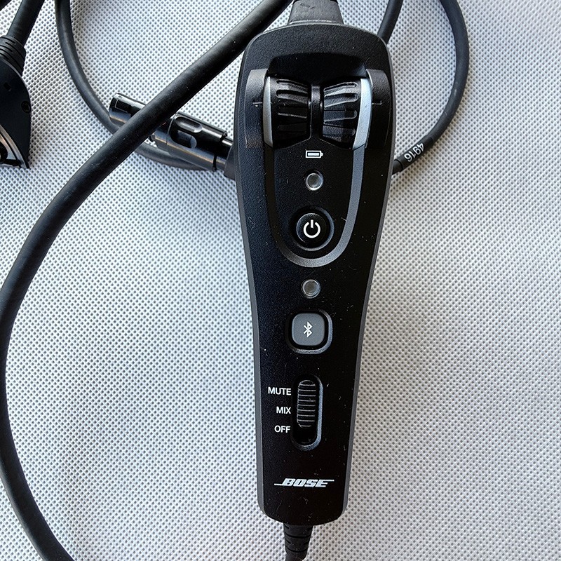 Bose A20 Bluetooth Control Module LEMO 6 Pin Plug Adapter Triple Cable Mic