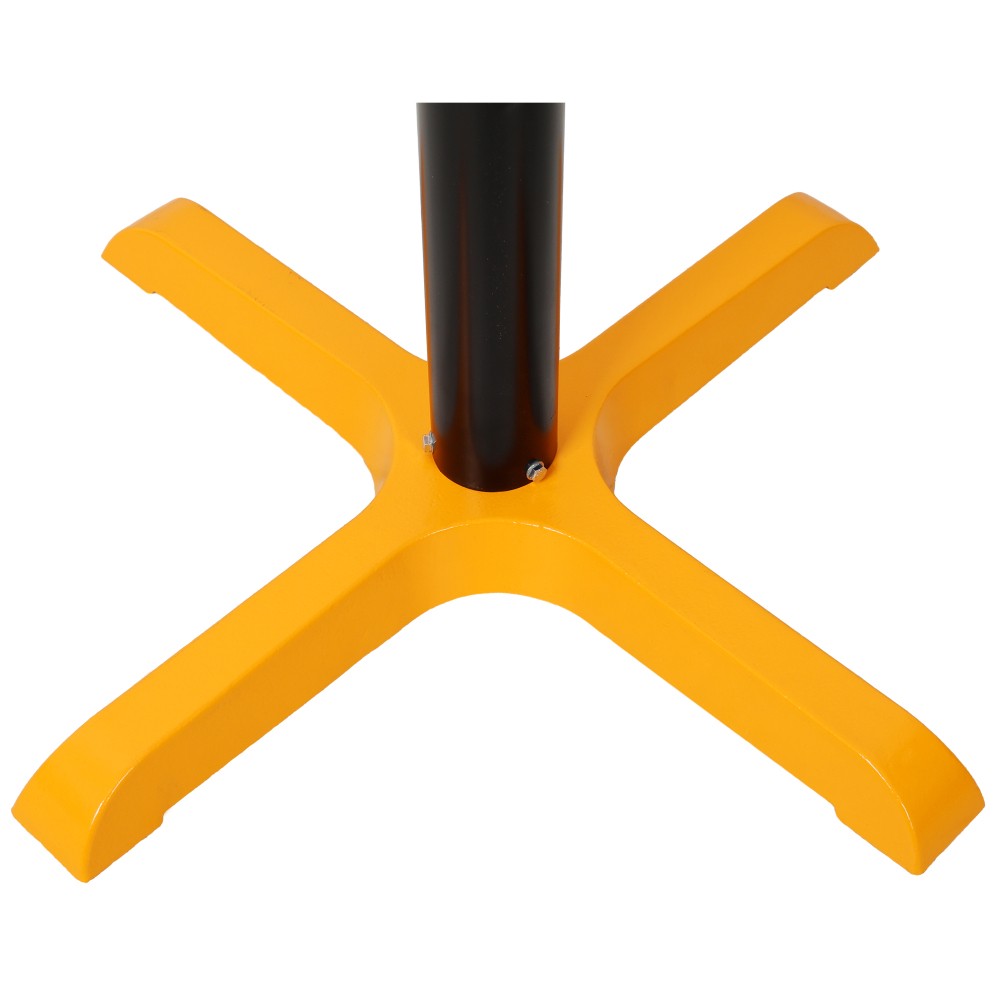 Heavy-Duty Adjustable Single Roller Stand,Material Support Stand, Yellow & Black