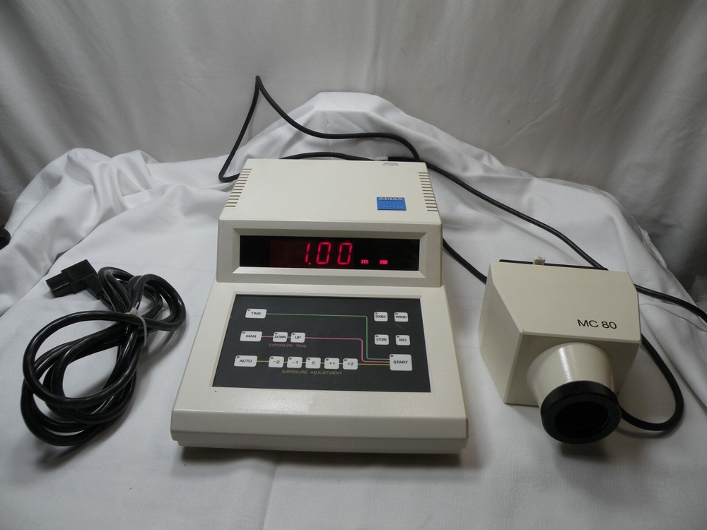Carl Zeiss MC-80 Microscope Camera Exposure Controller w/ Camera, Cord & Cable