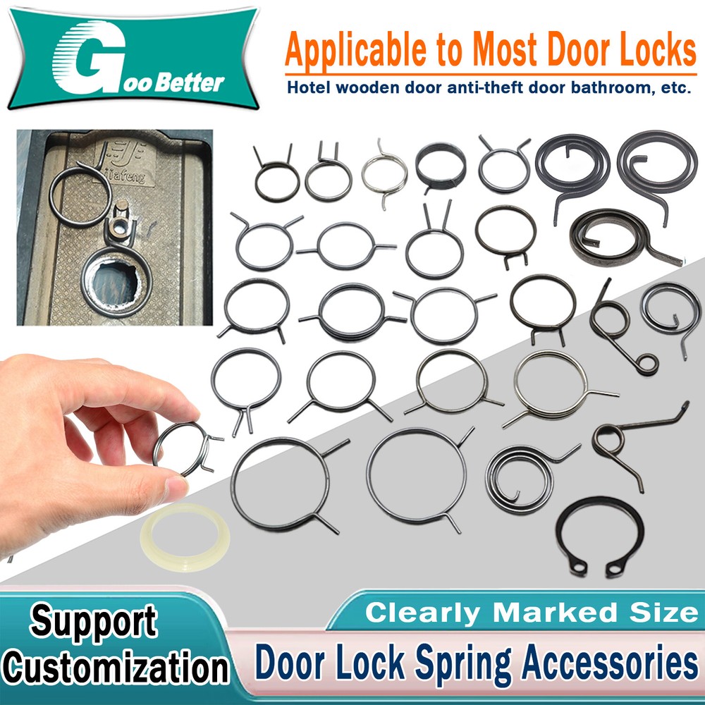 Door Lock Spring Accessories Door Handle Torsion Spring Lock Core Replacement