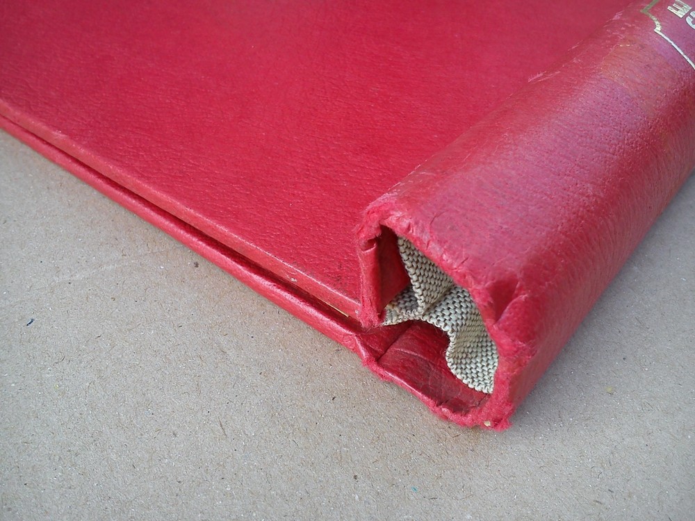 Freelance Stamp Album Folder Binder Storage Springback EMPTY Red Vintage
