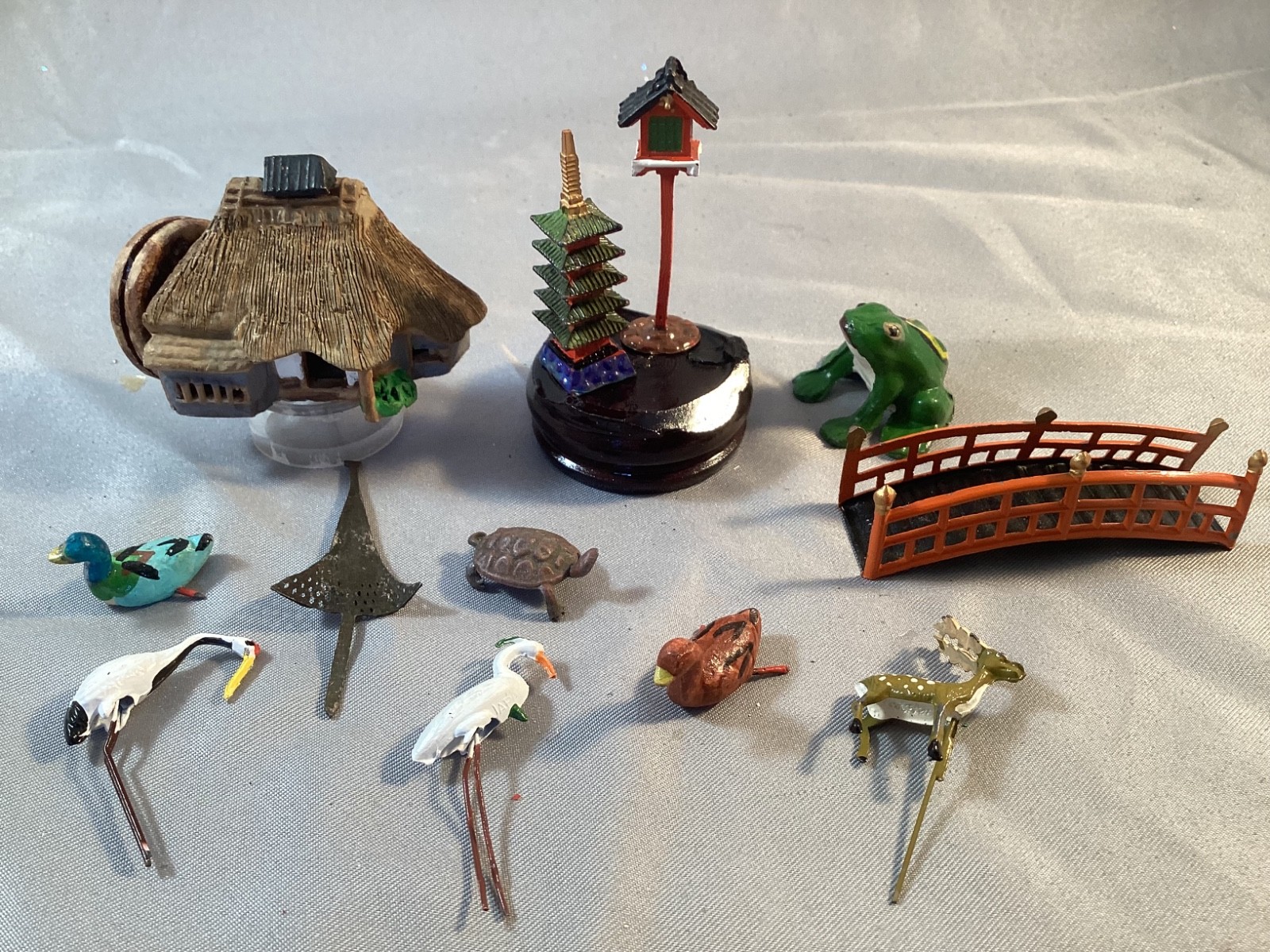 Vintage Miniature Japanese Bonsai Set of 12 Pieces