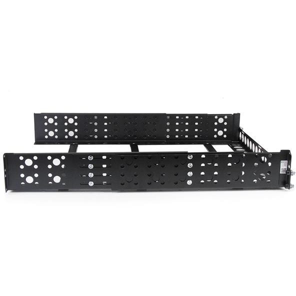 StarTech UNIRAILS2U 19" Adjustable Depth Rack Rails - Black