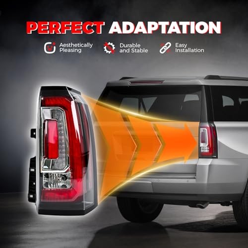 LED Tail Lights Assembly Compatible With 2015 2016 2017 Right Passenger Side