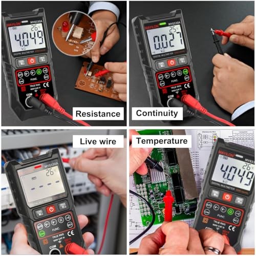 Digital Multimeter TRMS 4000 Counts Multimeter DC AC Voltage Tester MY8300A