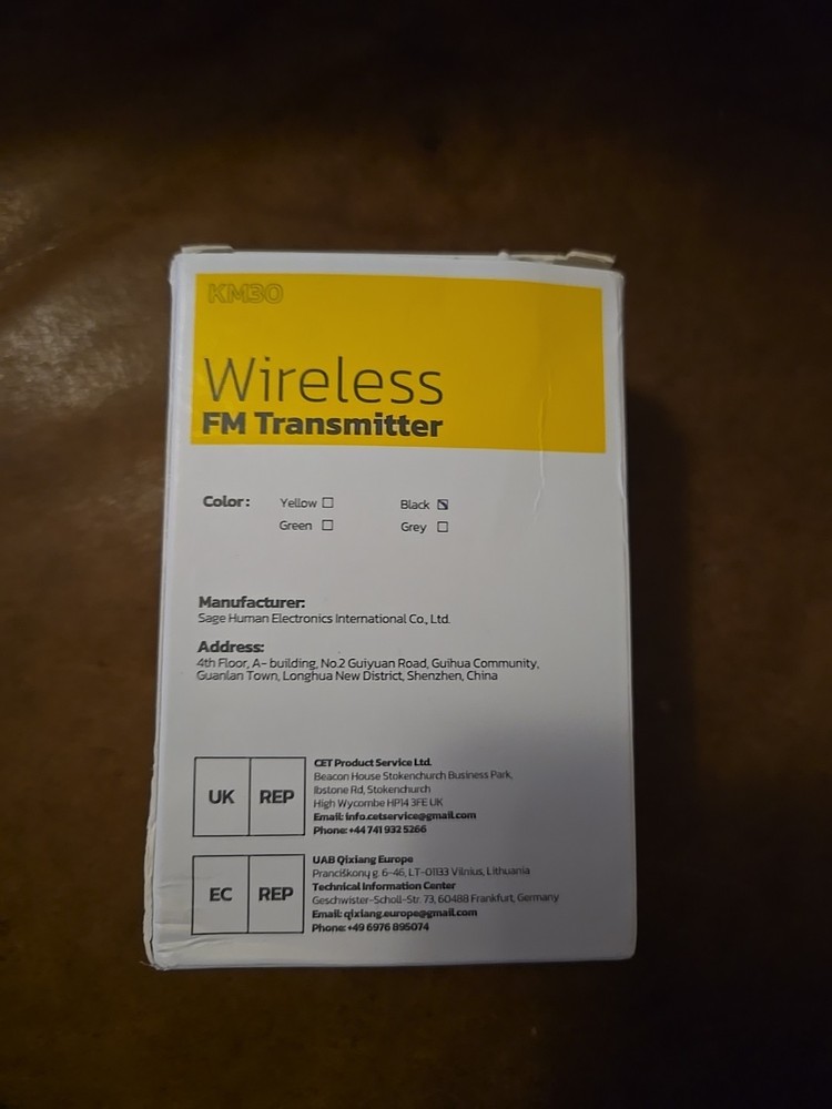 Nulaxy KM30 Bluetooth Car Adapter, FM Transmitter with 1.8" Small, Black