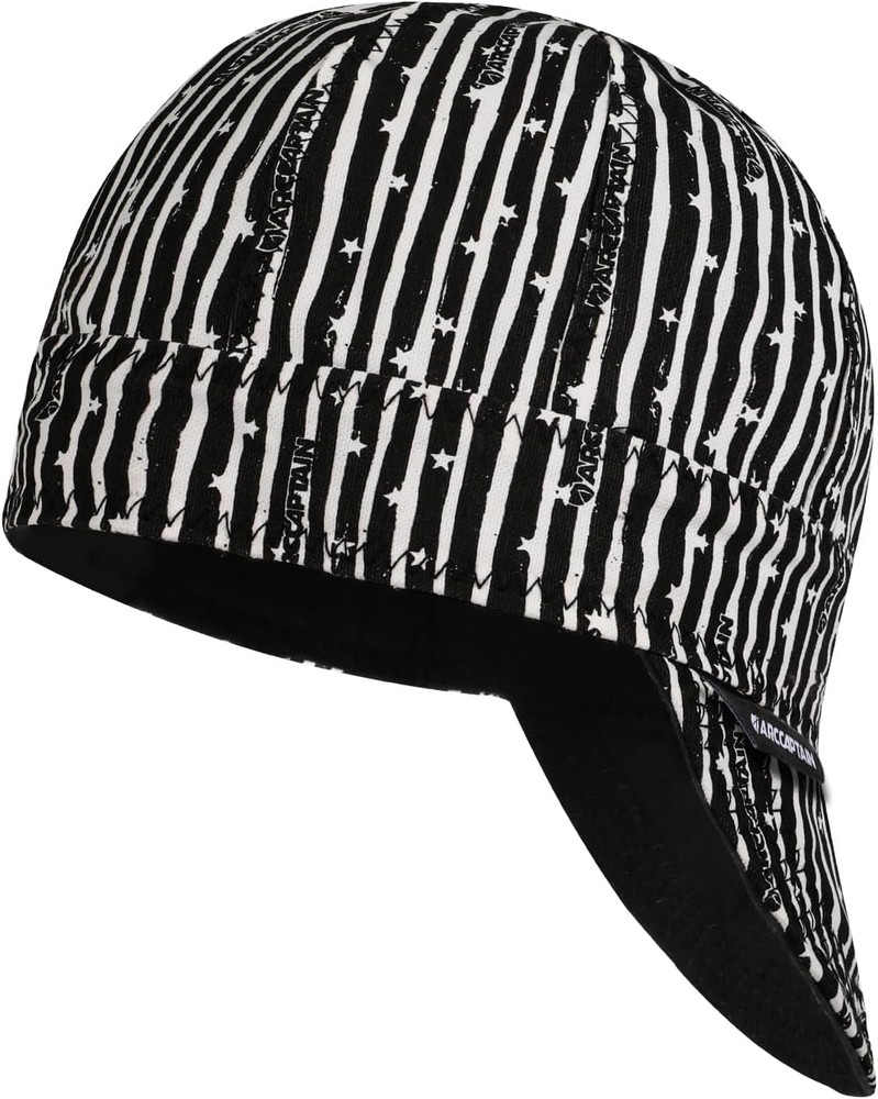 Reversible Welding Cap, 8 Panel Protective Welders Cap, 10 Oz Fireproof Cotton C