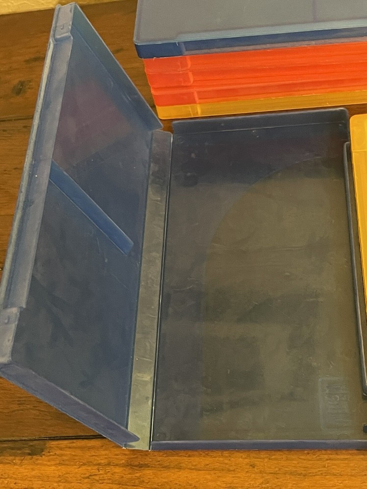 2 Vintage Plastic 3.5” Floppy Disk Storage Box