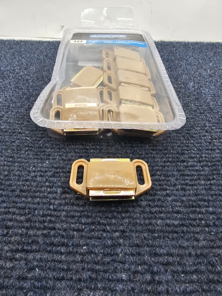 (QTY 10) Amerock 10PK3473PT Functional Hardware Magnetic Catch Tan