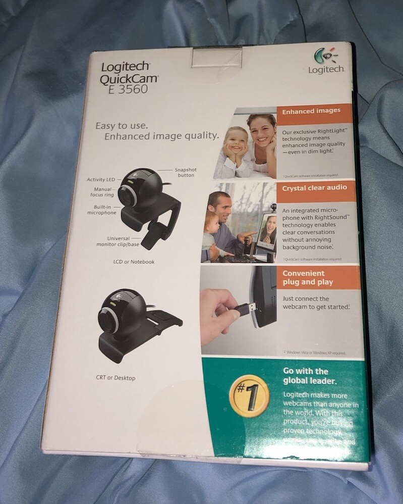 Logitech Web Cam Computer Laptop Camera Quick cam E3560
