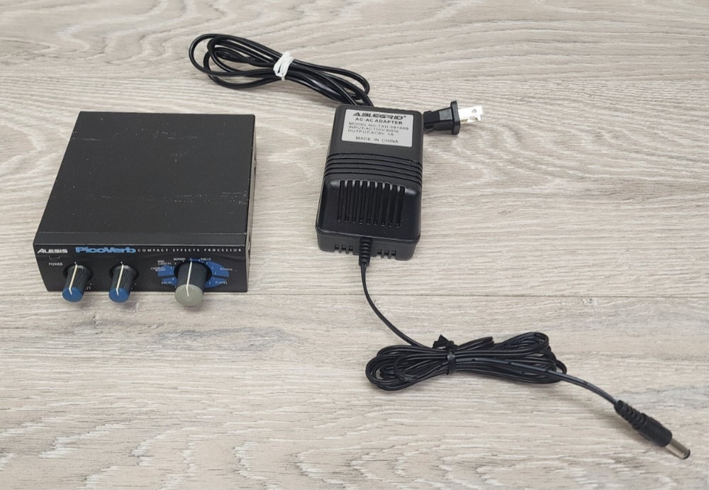 Alesis PicoVerb Compact Effects Processor With Power Supply Tested Working