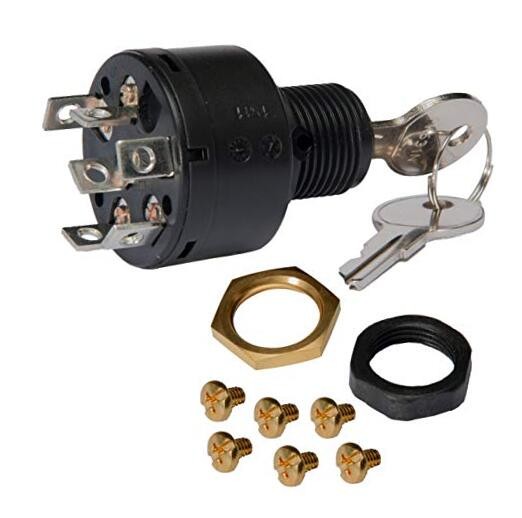 MP41000 Ignition Switch, 3 Position Magneto,white