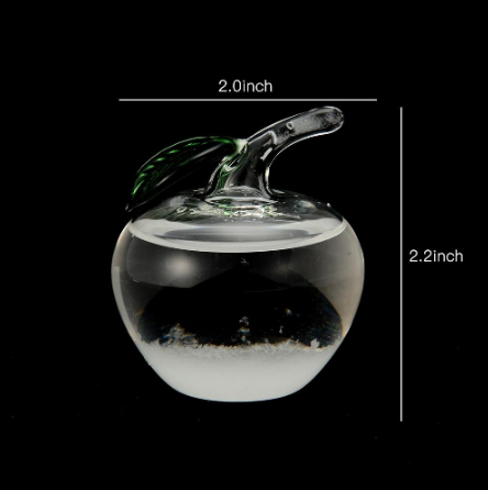 Small crystal weather forecast bottle