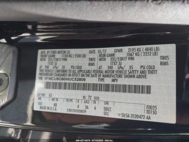Used A/C Selector Switch fits: 2017 Ford Escape Front automatic temperature cont