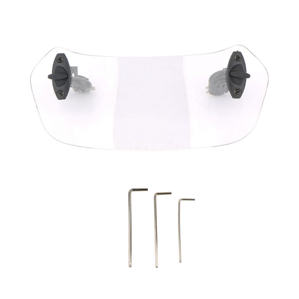 Motorcycle Adjustable Clip-On Windshield Extension Spoiler Windscreen Deflector