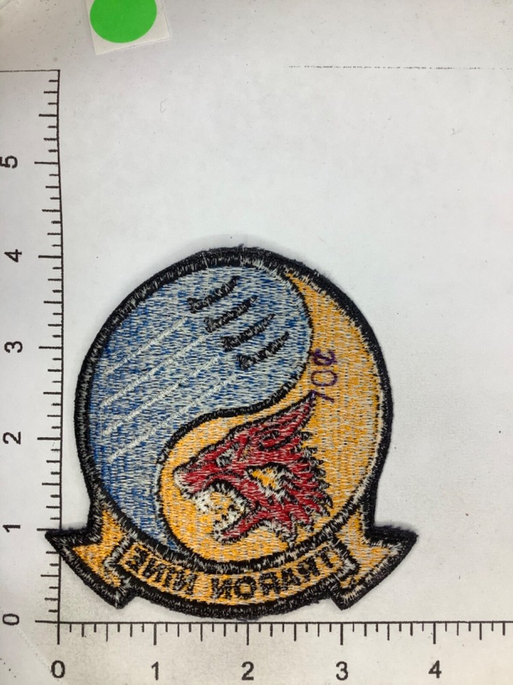 VINTAGE US NAVY TRARON NINE PATCH