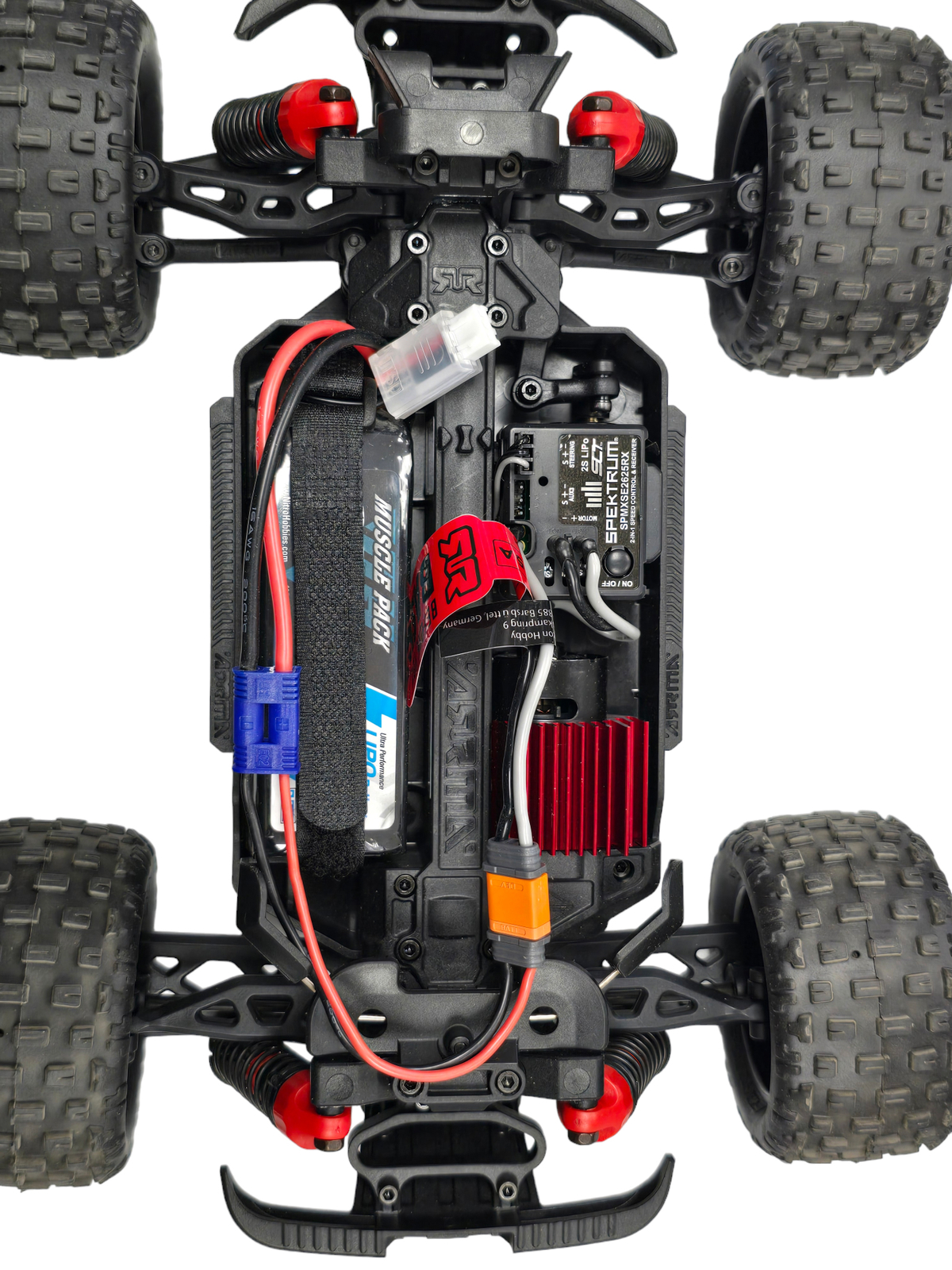 NHX RC Muscle Pack 2S 7.4V 2800mAh 50C Lipo Battery w/ EC2 IC2 1/12 Losi Nascar