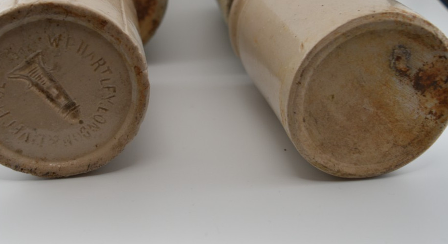 Vintage Stoneware Storage Jars X4