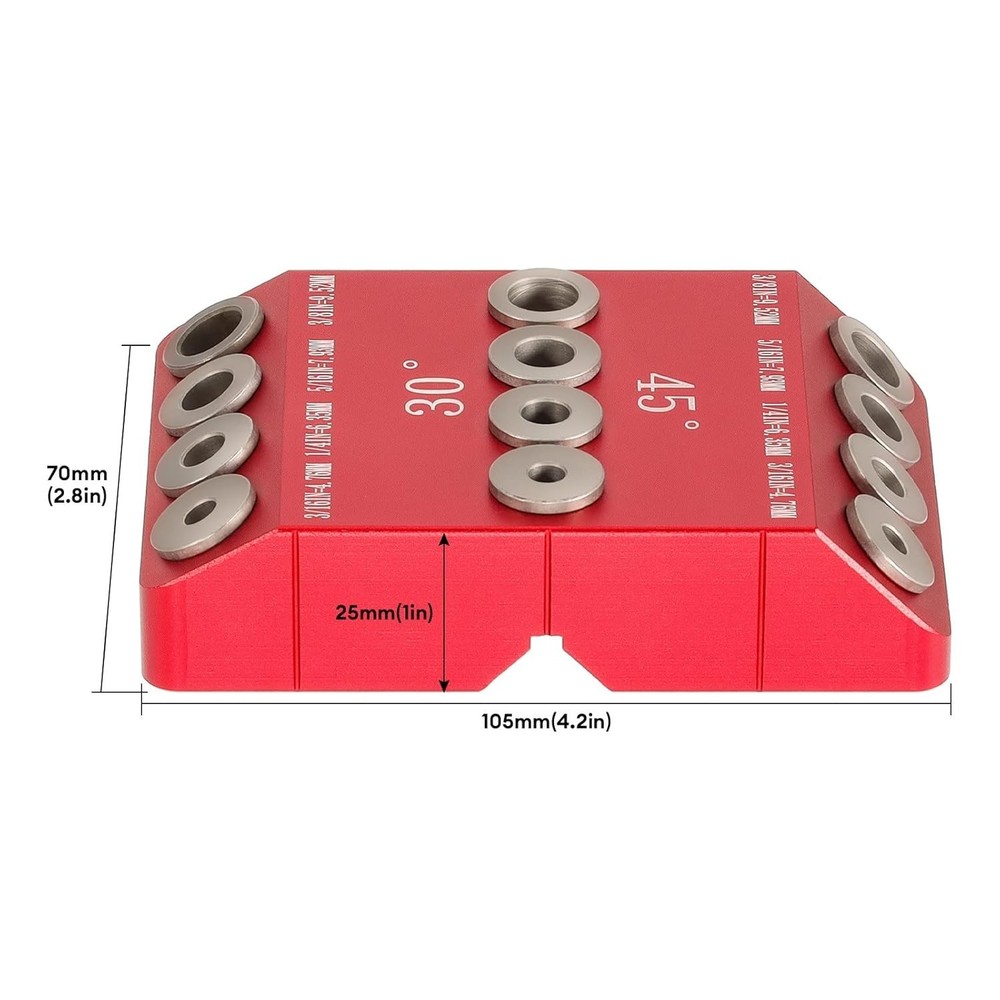 Efficient Angle Drill Guide Jig with N-Groove for Precision Woodworking