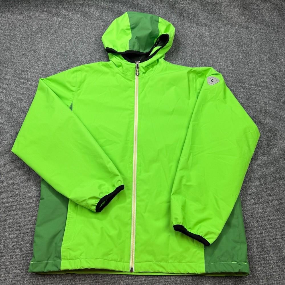Killtec Parka Boys 14 Green Outer Shell Waterproof Windproof Full Zip Jacket