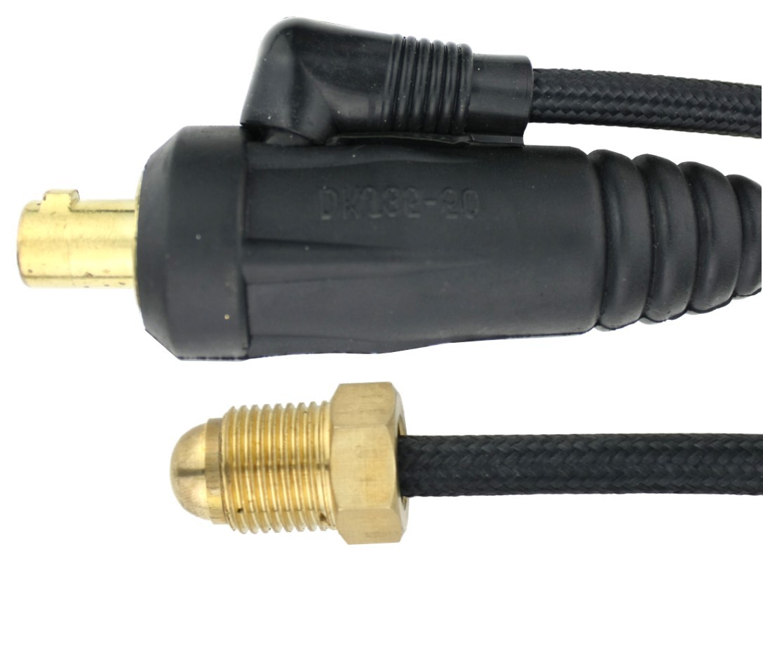 Dinse 35-70 TIG Torch Plug with Argon gas hose for 9 & 17 Series - LDT-917F