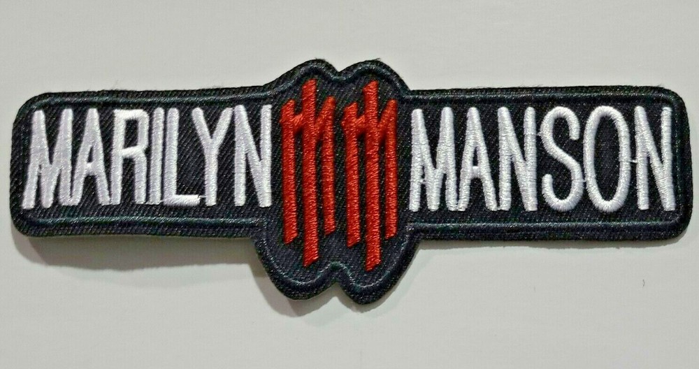 Marilyn Manson Band Logo Embroidered Patch -New