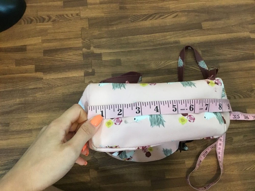 Girls School Pink Backpack Unicorn Pattern Adjustable Strap