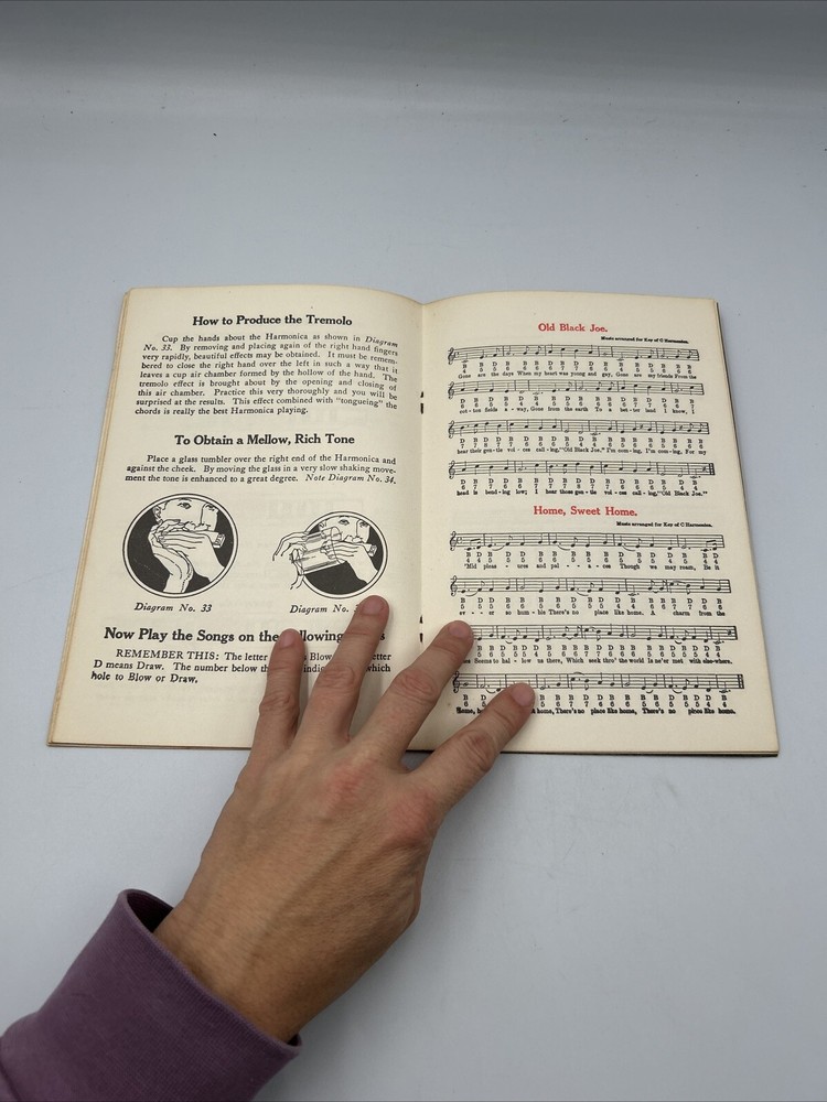 Harmonica Self Instruction 5 Minute Series Method Pamphlet