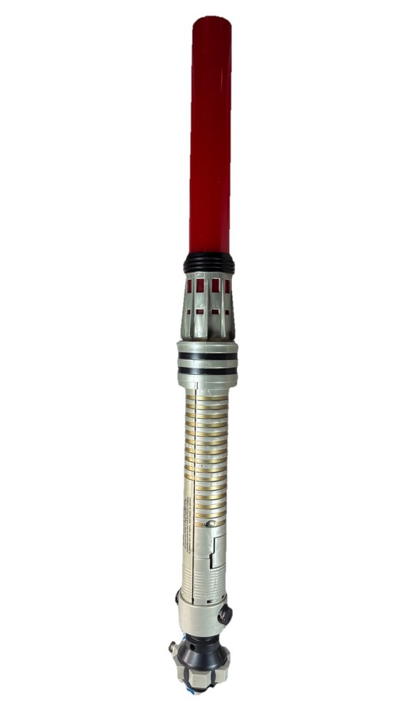 Star Wars Red Lightsaber With Blue Crystal - Tested & Working