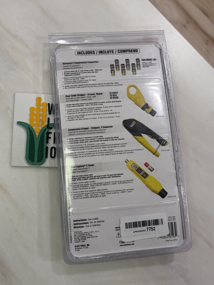 Klein Tools VDV002-818 Coax Cable Installation & Test Kit