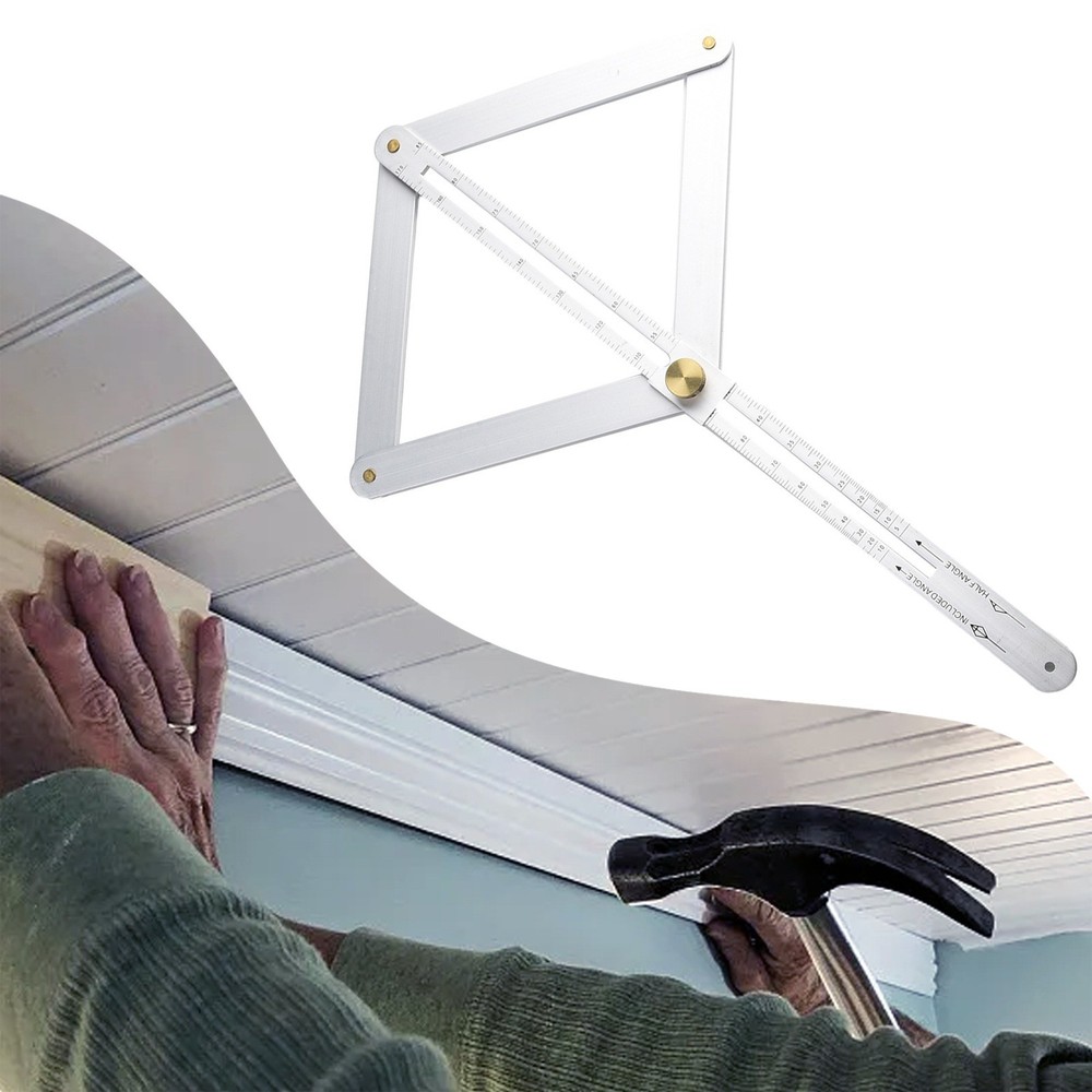 Square Protractor Protractor Corner Angle Finder Foldable Gauge Multi-Angle