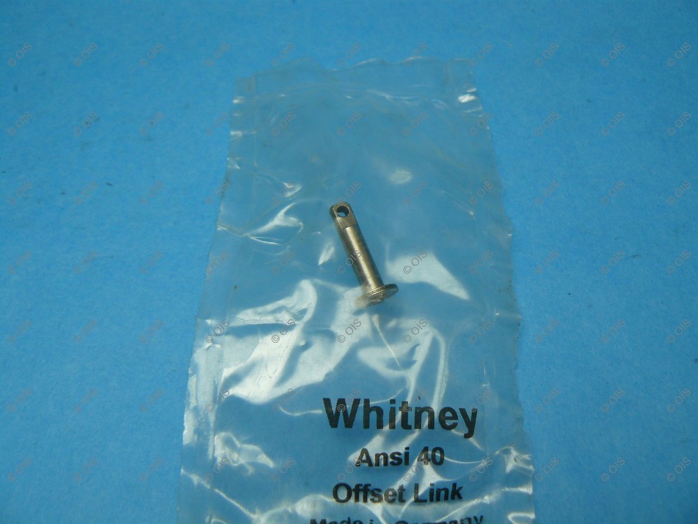 Whitney ANSI 40 O/L Master Offset Link Chain Cottered New