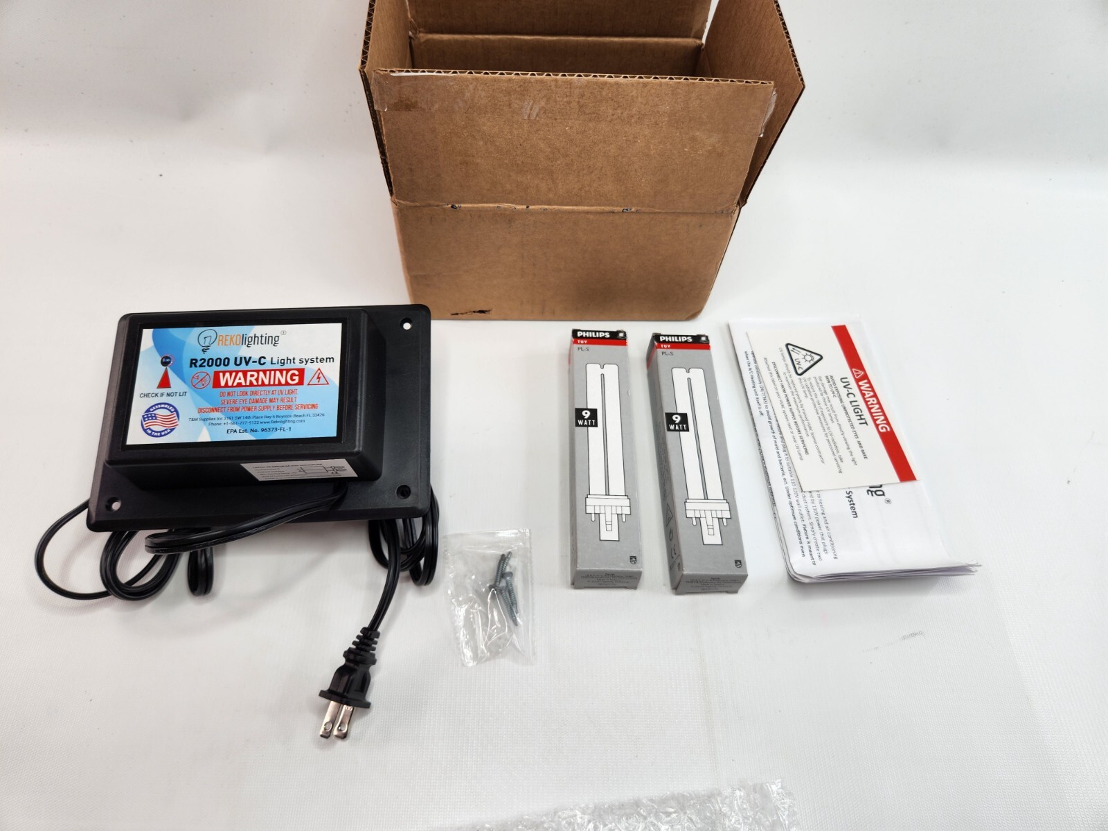 REKO Lighting R2000 Air Purifier Whole House Uv uvc Light in Duct for HVAC